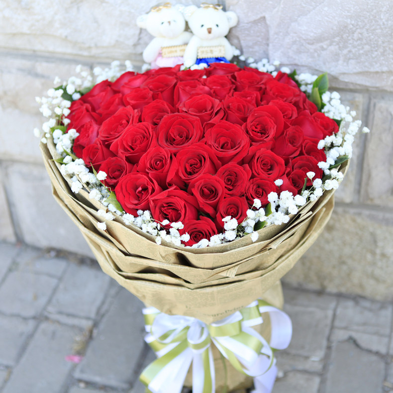 99朵红玫瑰 鲜花速递生日鲜花福州鲜花西安郑州上海鲜花速递北京