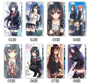 适用苹果15promax手机壳iphone14plus保护套13mini全包ip12防摔11外壳se3硅胶xr玻璃xsmax个性定制雪之下雪乃