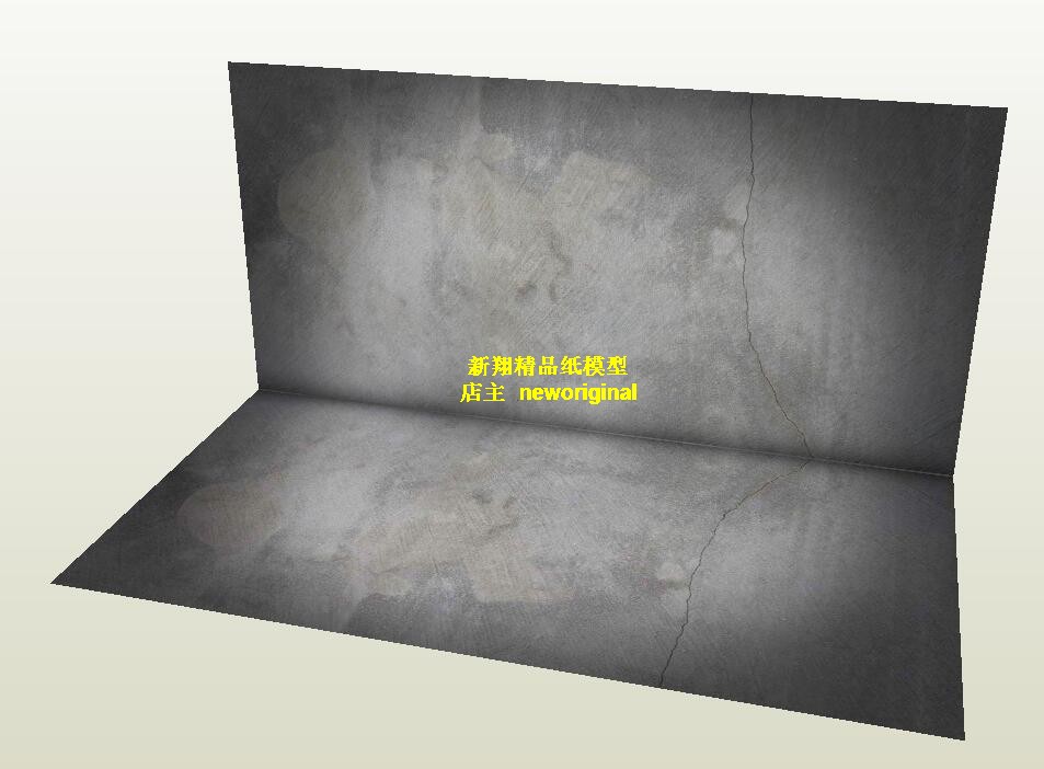 1比6 1比12石质墙面商品拍摄背景室内灯光兵人车模汽车场景模型图片
