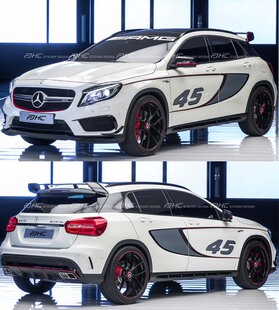 AMG车贴拉花 A260 车身腰线 A200 A250 整车贴纸A180 奔驰GLA45