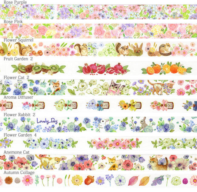 日本|MANET和纸胶带|水彩风|Vol.4|10款选