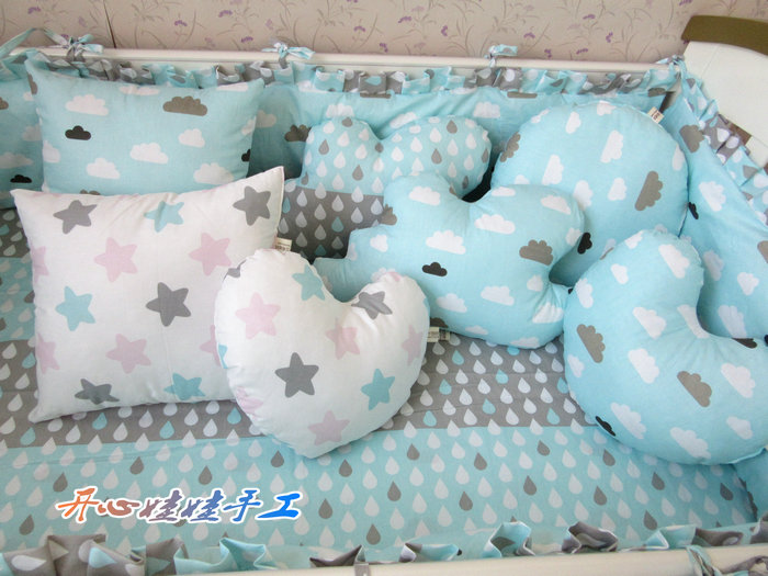 北欧风简约风格婴儿床品配套纯棉抱枕婴儿床云朵抱枕儿童陪睡玩偶|msdalam kategori rumah Fabrik, bantal/bantal - dari Buy2taobao.com untuk memberikan perkhidmatan ejen Taobao profesional membeli
