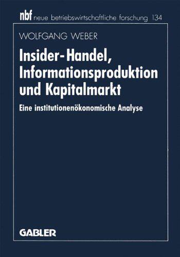 【预售】Insider-Handel, Informationsproduktion Und Kap...