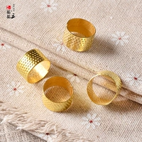 Hộ gia đình thimble kim loại đồng thimble vòng sống khâu chéo ngón tay bộ DIY ngón tay hàng đầu nhà công cụ may - Công cụ & vật liệu may DIY khung thêu gỗ