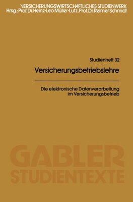 【预售】Die Elektronische Datenverarbeitung Im Versich...