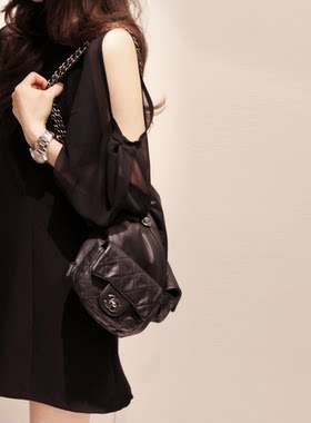 女新款连衣裙纸样1实物 DIY手工裁剪图纸 真丝雪纺连衣裙图纸样板