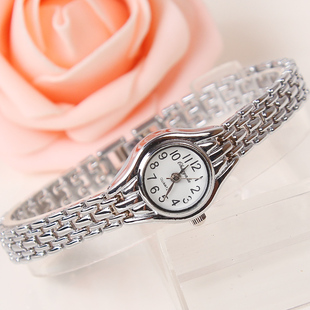 女士手表正品 潮流行男表学生表 防水钢带小巧表盘腕表情侣超薄时尚