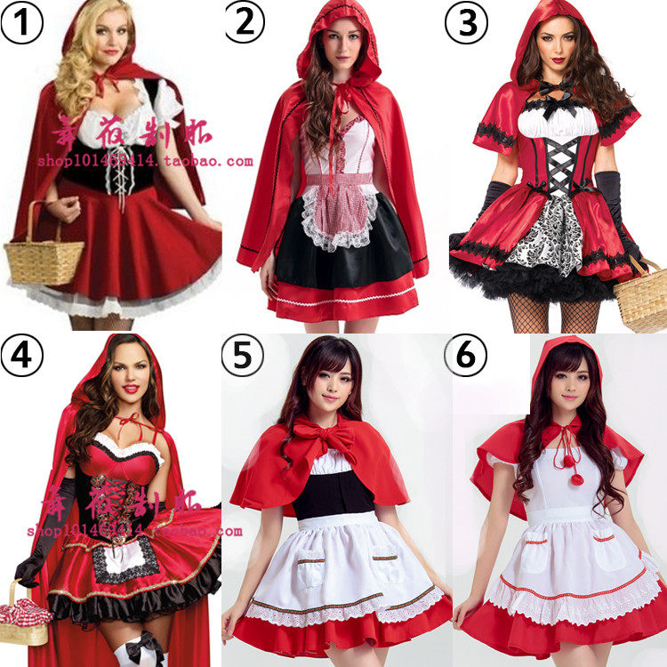 万圣节小红帽cos服装 cosplay迪斯尼公主服小红帽化装舞会