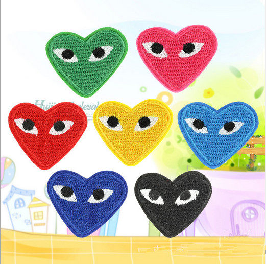 辅料补丁贴衣服布帖时尚男女衣服裤子贴 布贴CDG川久保玲PLAY胸针在类目 居家布艺, 缝纫DIY材料、工具及成品, 缝纫DIY配件/辅料/配饰, 布贴中 - 来自Buy2taobao.com提供专业的淘宝代购服务