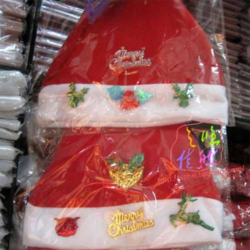 特价儿童圣诞帽小孩圣诞帽子宝宝圣诞节服装头饰佩戴节日头戴帽