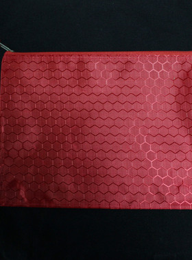 富安佛具 佛堂用品 红色防水文件袋多功能无字拉链袋子资料袋收纳