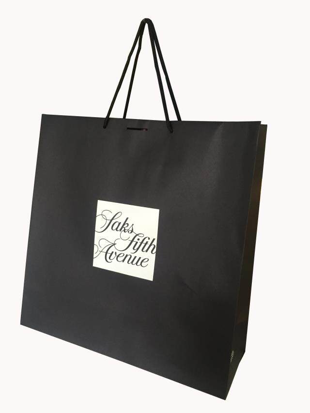 43*43*15外贸出口黑色加大号羽绒服服装袋礼品袋手提包装袋