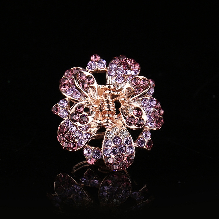 水钻镶钻刘海淑女风顶夹头饰品