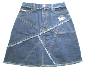 DAISY LOVERS接拼牛仔短裙160-Q