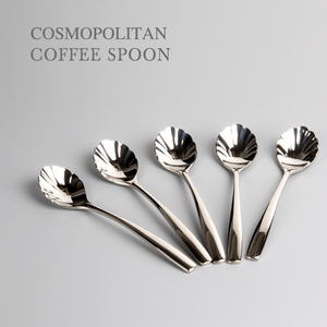 英国costa冰激凌雪糕勺 欧式高档不锈钢贝壳造型咖啡小勺子搅拌勺