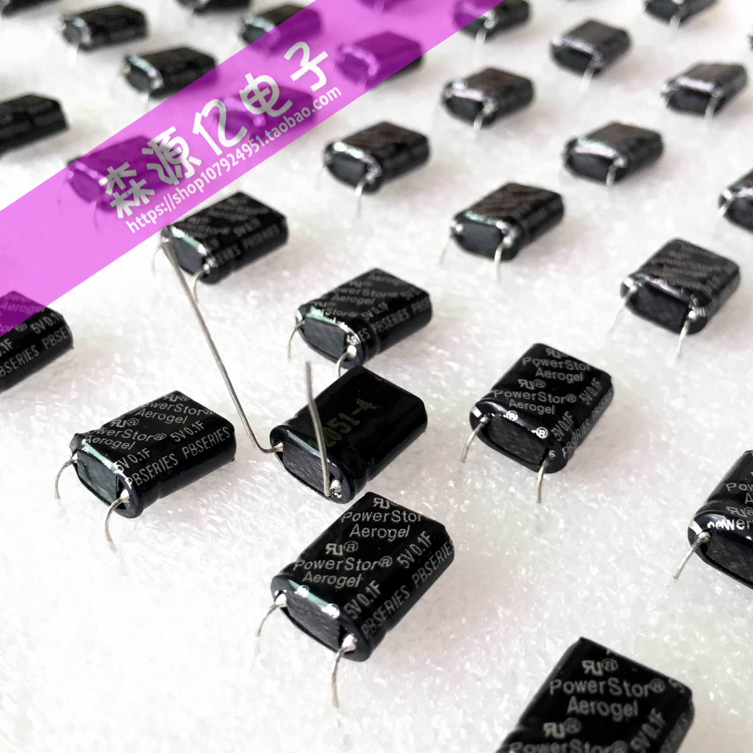 美国 PowerStor法拉电容 PB系列 5V0.1F 电表水表 卷绕超级电容器