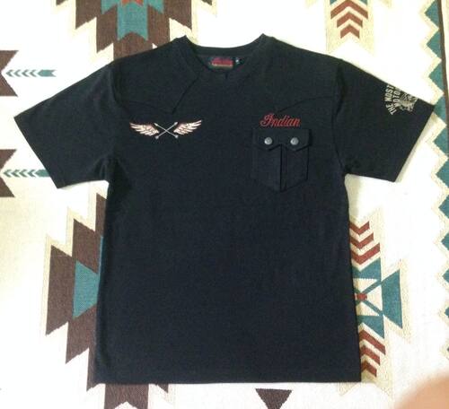 indian机车特价款刺绣t恤