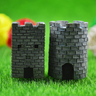 施王蚁馆 蚁巢生态造景装饰摆件景观装饰摆件中国长城碉堡DIY