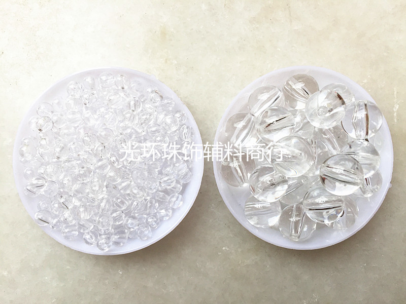 手工串珠透明圆形水晶亚克力