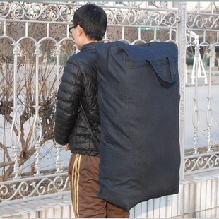 双肩手提大容量牛仔包搬家袋旅行包旅游袋大袋子行李托运打包袋