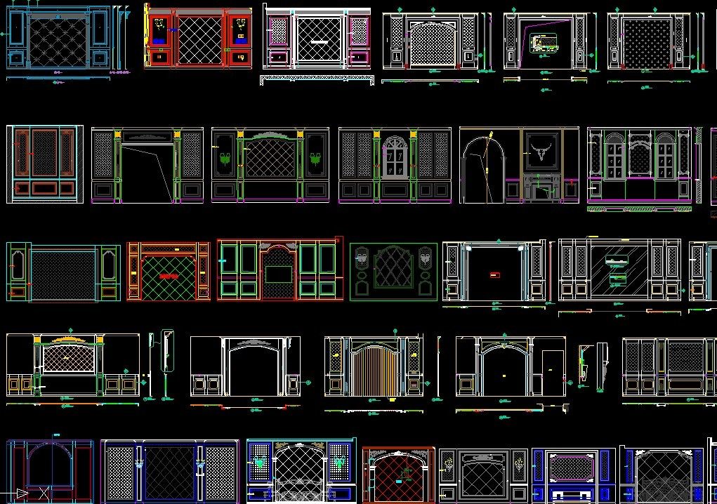 整木家装 护板墙 电视背景墙 床头背景墙cad立面图库素材,商务/设计服务,设计素材/源文件,淘宝优惠券,粉丝福利购,淘宝优惠卷