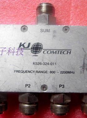kj comtech k526-324-011 800MHz-2200MHz 一分4同轴宽带功分器