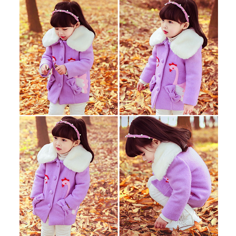 Manteau pour fille CHATREADL en laine - Ref 2162154 Image 1