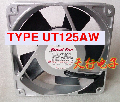 全新正品日本Royal Fan 120*120*25MM 200V 14/12W UT125AW风扇