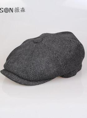 VISON 小贝八角帽男士春英伦画家帽女复古报童帽秋天贝雷帽韩版潮