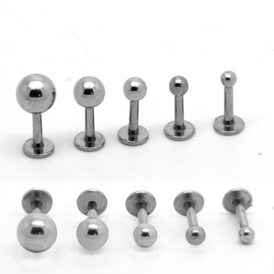 抗过敏316l医用钢平底单只耳钉