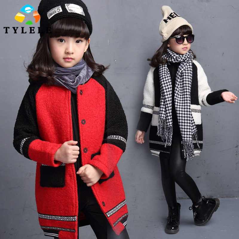 Manteau pour fille TYLELE en laine - Ref 2162067 Image 1