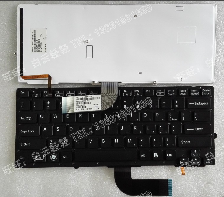 适用于pcg-41217t全新键盘