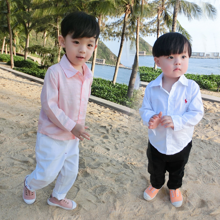 Chemise enfant à manche longue - Ref 2083670 Image 1