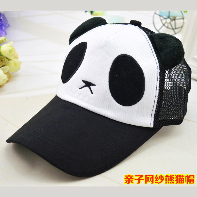熊猫春夏遮阳棒球帽帽子亲子帽