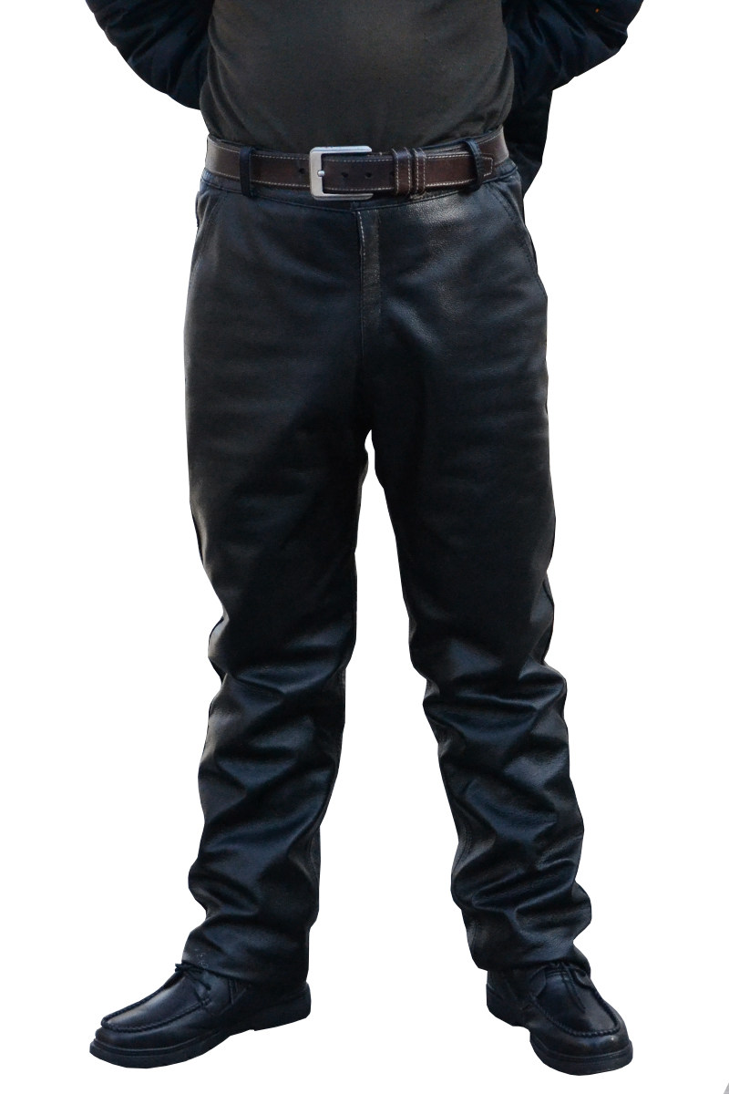 Pantalon cuir homme droit pour hiver - Ref 1492759 Image 6