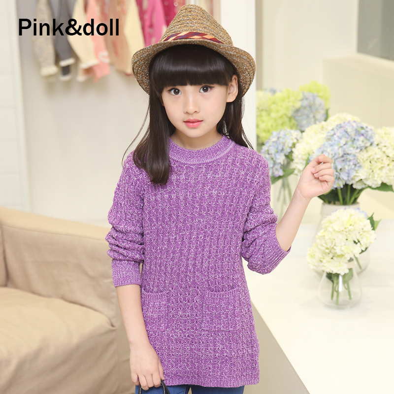 Pull fille à manche longue - Ref 2105880 Image 1