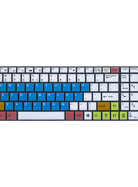 升派 笔记本电脑键盘保护膜贴套 火影火神V7-PRO 麦本本 黑麦A-J