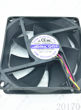 原装 JAMICON JF0825B2HSAR 24V 0.15A 8025 8CM 3线 变频器 风扇