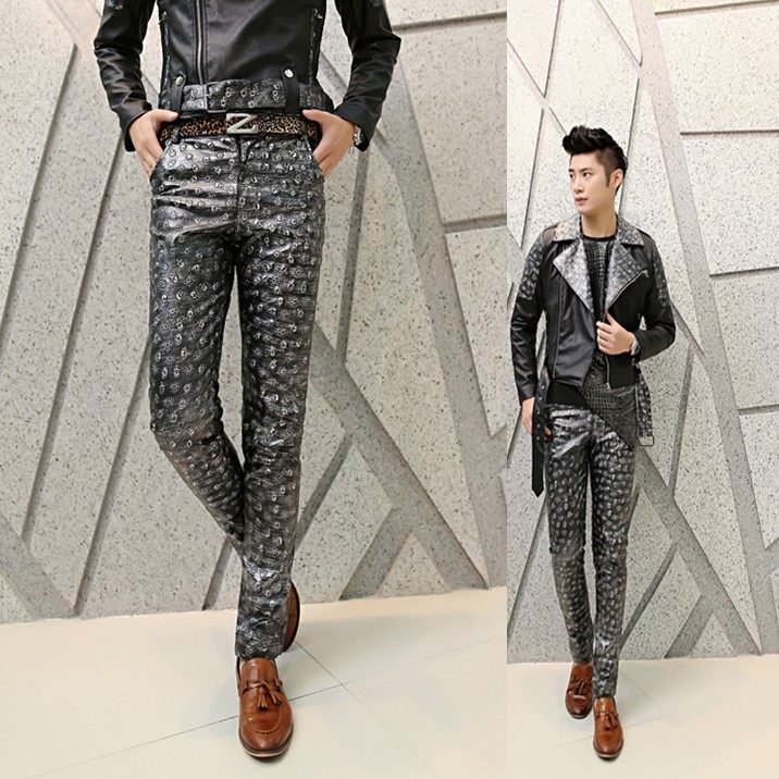 Pantalon cuir homme pour jeunesse pour automne - Ref 1494415 Image 1