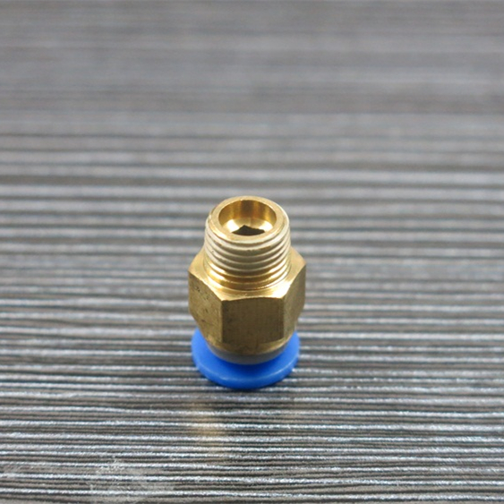 U-Star 优速达 601G气泵气缸专用铜接头 接6x4mm直管/弹簧管