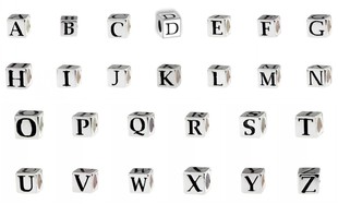 毕亨特  字母925纯银饰手链配件项链吊坠挂件铸件送朋友生日礼物