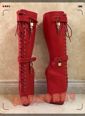 舞台表演COSPLAY欧美女士芭蕾包跟高筒女靴 BLZB702b