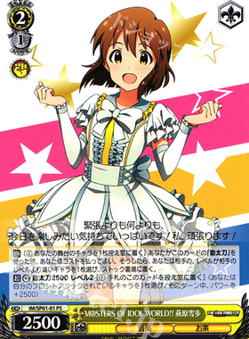 WS 黑白双翼 偶像大师礼盒 M@STERS OF IDOL WORLD!! 萩原雪歩 PS