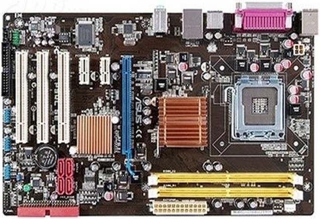 Asusddr2775针p43芯片主板