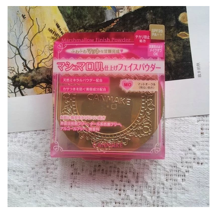 日本COSME大赏CANMAKE 棉花糖控油蜜粉饼定妆 SPF26 PA+10g 防晒