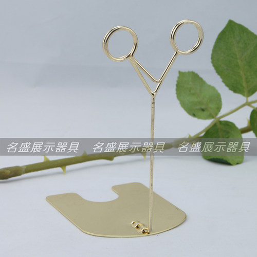 POP金属广告夹 烘焙面包标签夹 展示价签夹 标价牌 金色V型五金夹