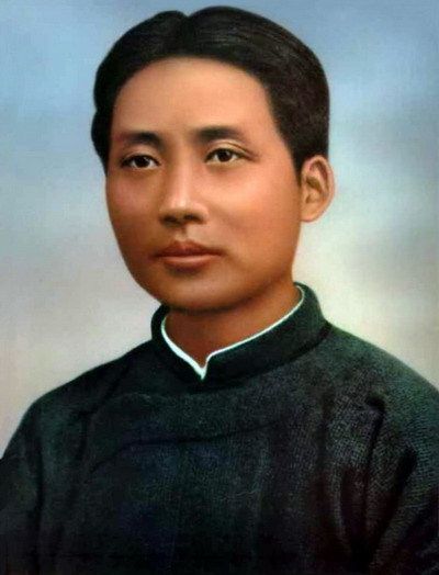 伟大领袖毛主席像 毛泽东照片 青年毛润之 家居招贴装饰画