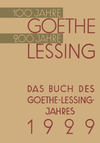 【预售】Das Buch Des Goethe-Lessing-Jahres 1929 书籍/杂志/报纸 科普读物/自然科学/技术类原版书 原图主图