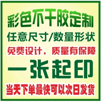 不干胶印刷/透明汽车玻璃静电贴保养贴/二维码标签定做/反光车贴