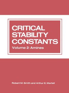 【预售】Critical Stability Constants: Volume 2: Amines